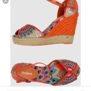Desigual Paisley Wedges — 36